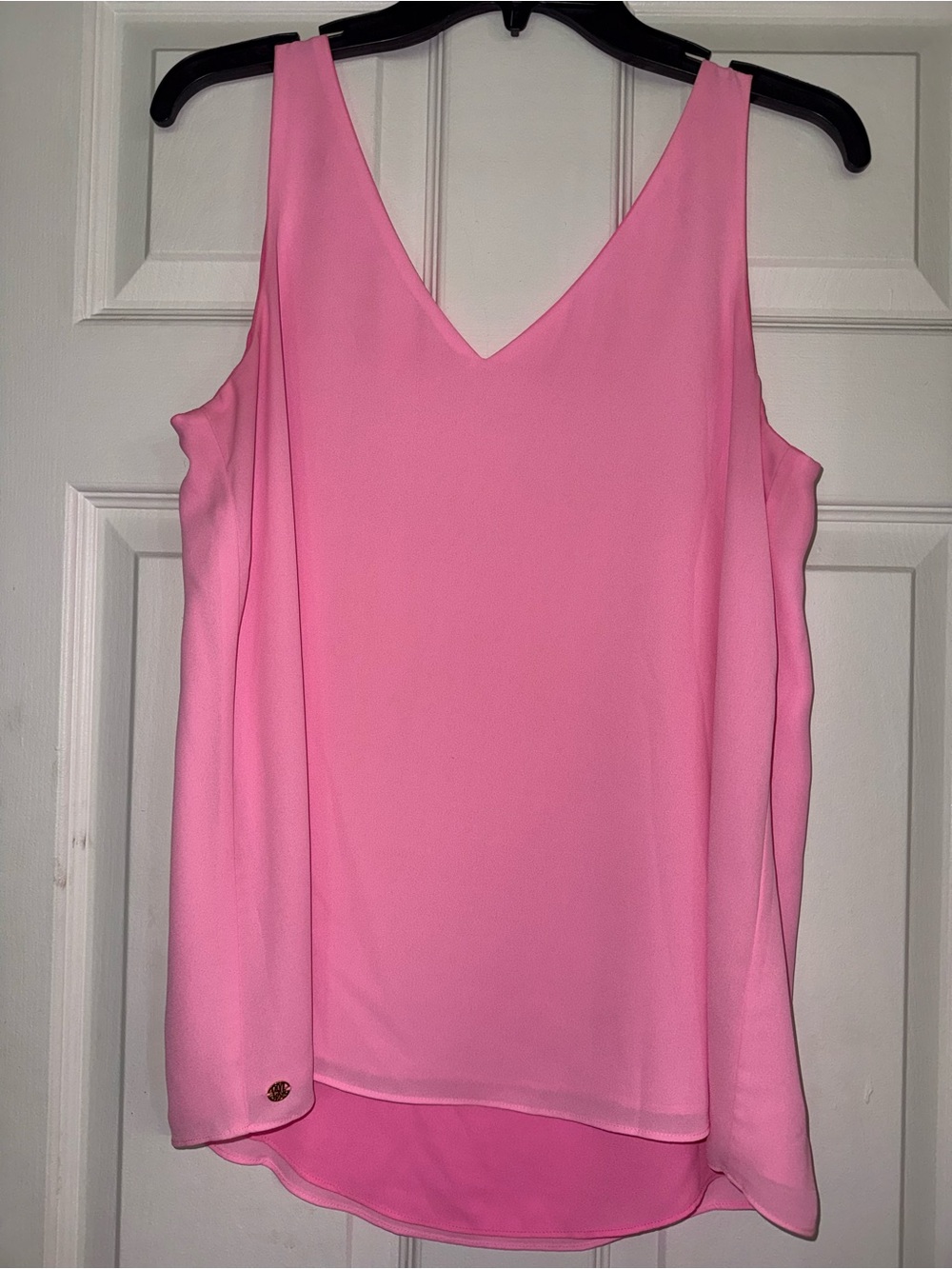 Lilly Pulitzer Reversible Women's V-Neck Pink Layered Tank Top